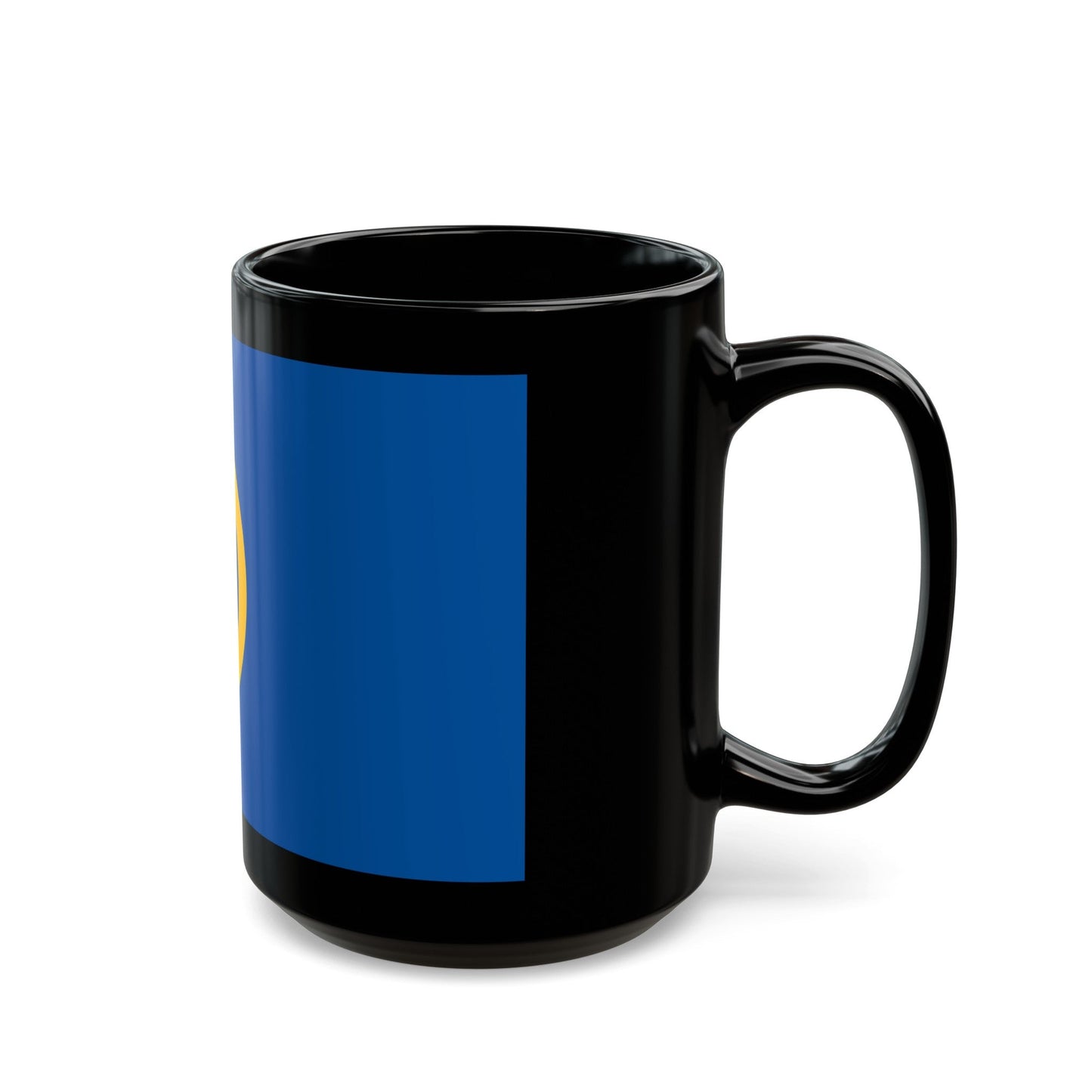 Flag of Calne UK - Black Coffee Mug-The Sticker Space