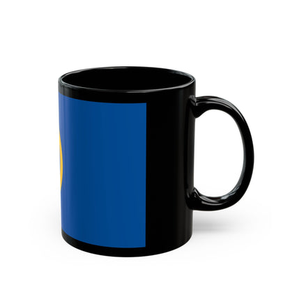 Flag of Calne UK - Black Coffee Mug-The Sticker Space