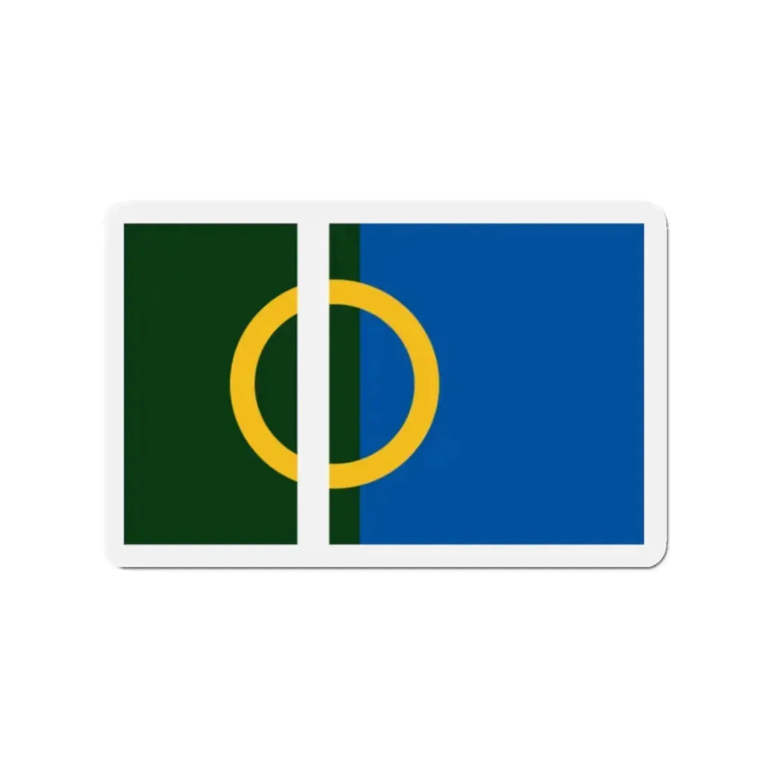Flag of Calne UK - Refrigerator Magnet 2 Inch - The Sticker Space