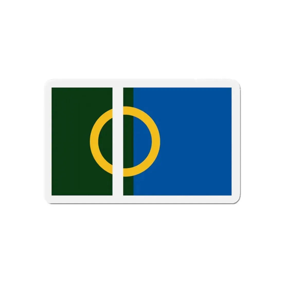 Flag of Calne UK - Refrigerator Magnet 5 Inch - The Sticker Space