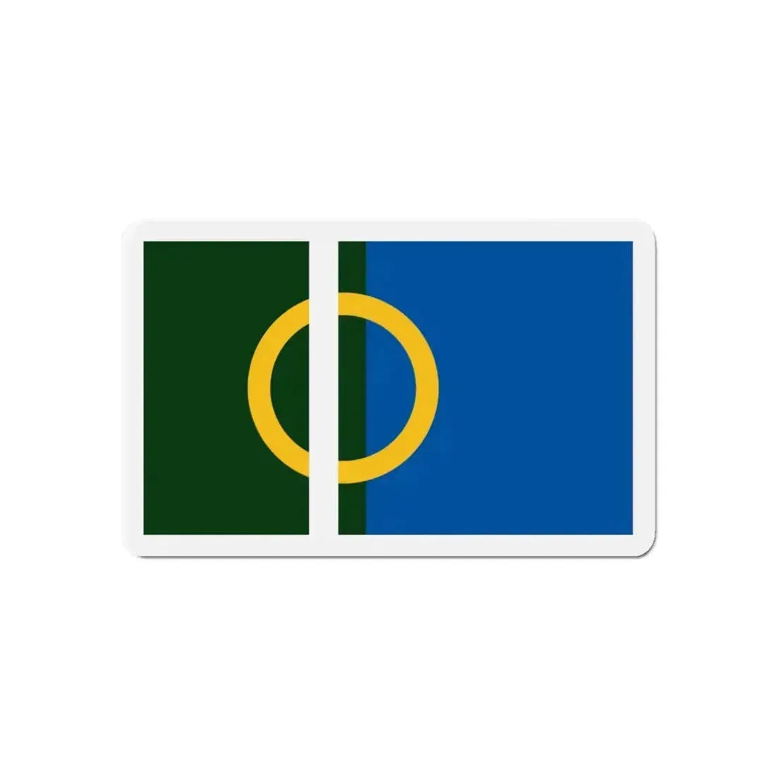 Flag of Calne UK - Refrigerator Magnet - The Sticker Space