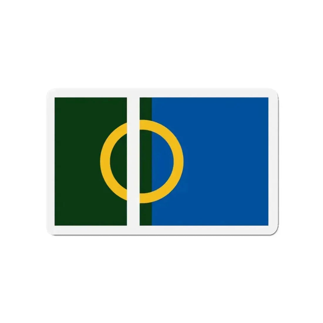 Flag of Calne UK - Refrigerator Magnet - The Sticker Space