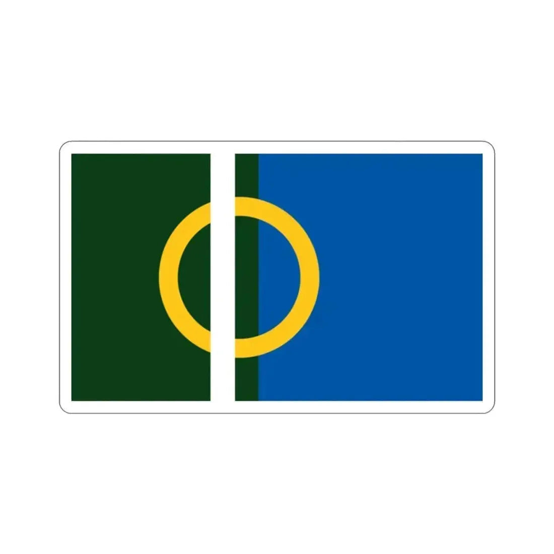 Flag of Calne UK STICKER Vinyl Die-Cut Decal 2 Inch - The Sticker Space