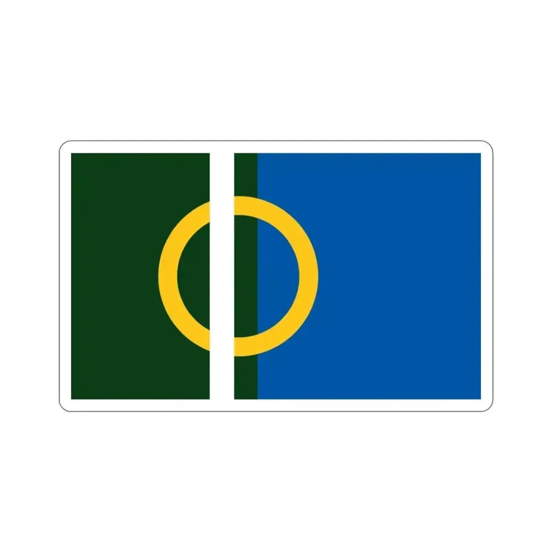 Flag of Calne UK STICKER Vinyl Die-Cut Decal 3 Inch - The Sticker Space