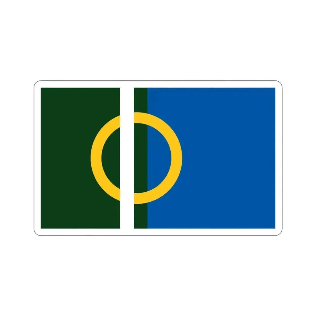 Flag of Calne UK STICKER Vinyl Die-Cut Decal 4 Inch - The Sticker Space