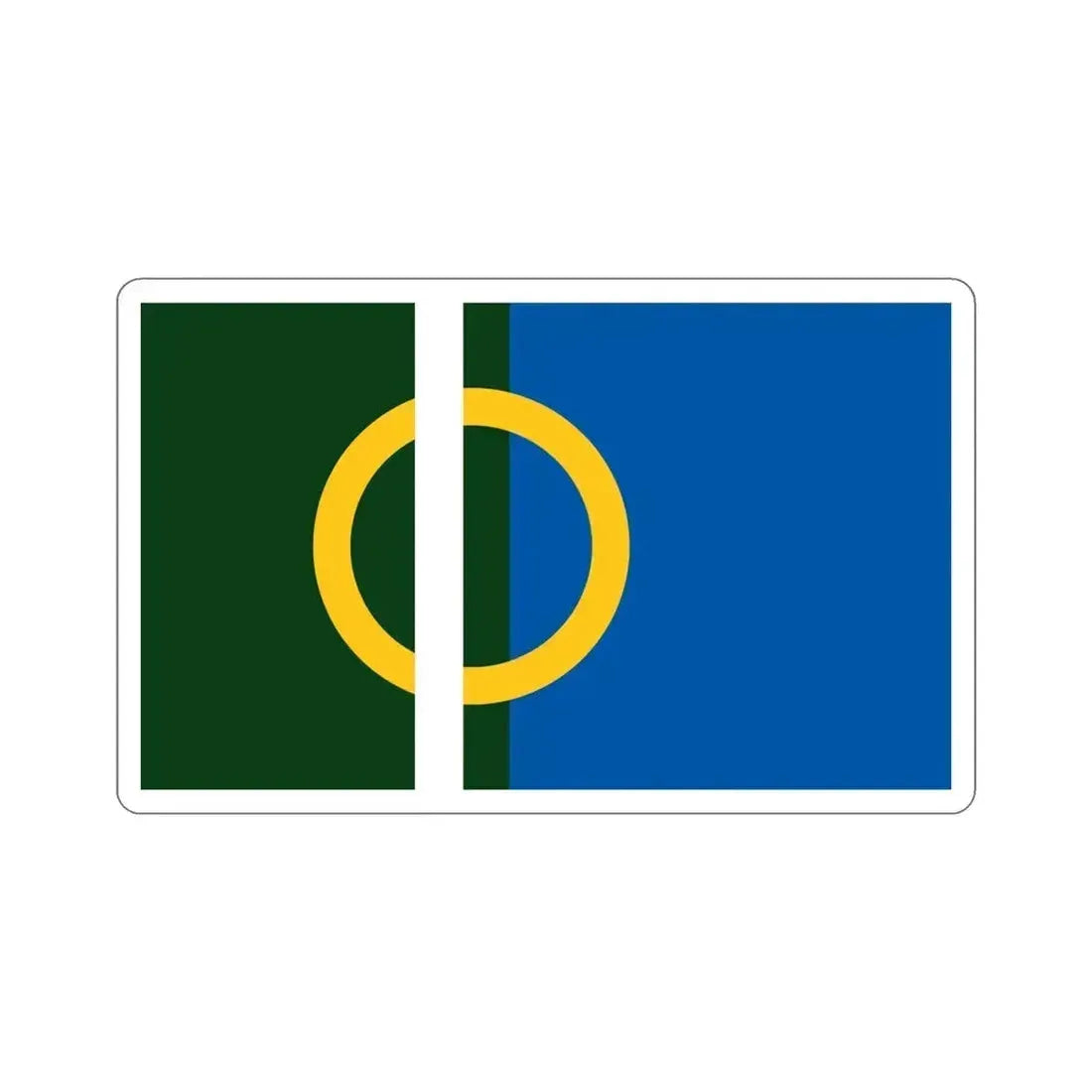 Flag of Calne UK STICKER Vinyl Die-Cut Decal 6 Inch - The Sticker Space