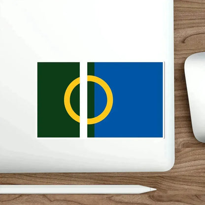 Flag of Calne UK STICKER Vinyl Die-Cut Decal - The Sticker Space