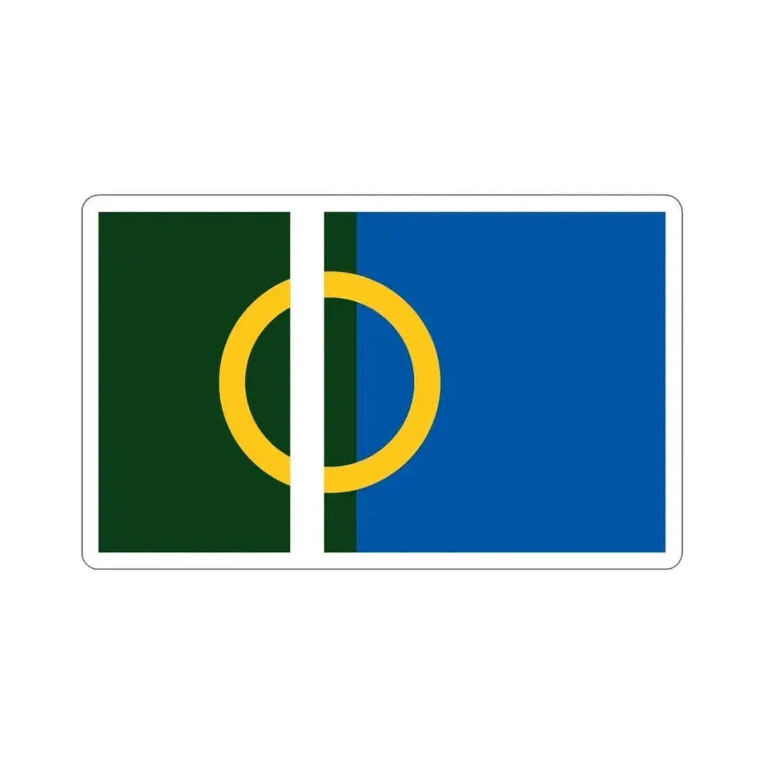 Flag of Calne UK STICKER Vinyl Die-Cut Decal - The Sticker Space