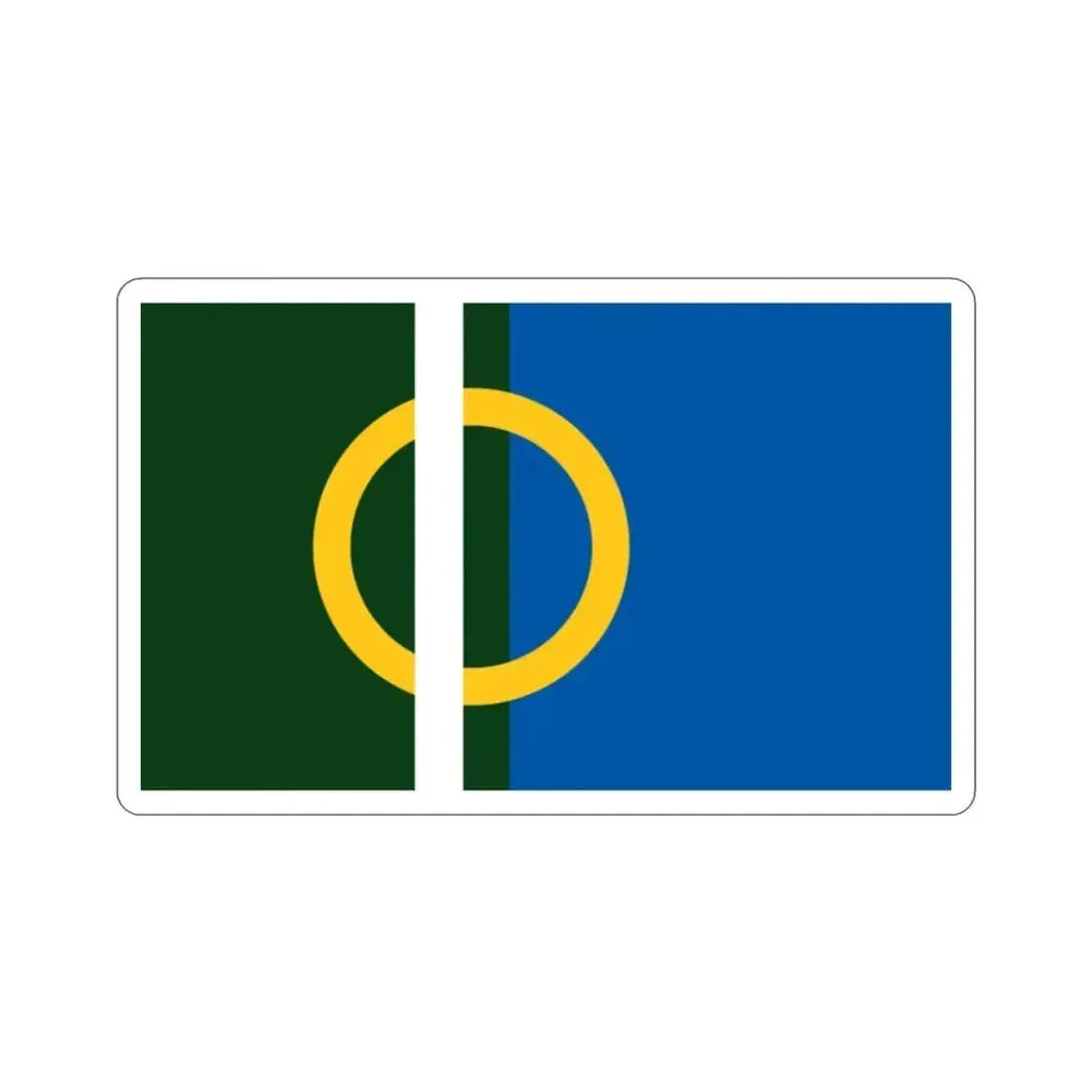 Flag of Calne UK STICKER Vinyl Die-Cut Decal - The Sticker Space