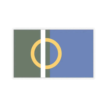 Flag of Calne UK - STICKER Vinyl Kiss-Cut Decal 2 Inch Transparent - The Sticker Space