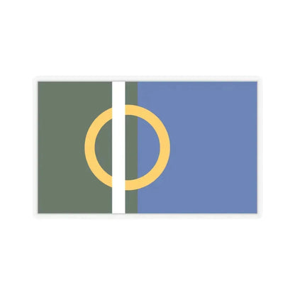 Flag of Calne UK - STICKER Vinyl Kiss-Cut Decal 3 Inch Transparent - The Sticker Space