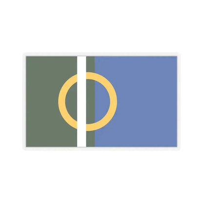 Flag of Calne UK - STICKER Vinyl Kiss-Cut Decal 4 Inch Transparent - The Sticker Space