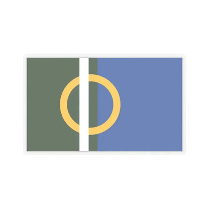 Flag of Calne UK - STICKER Vinyl Kiss-Cut Decal 6 Inch Transparent - The Sticker Space