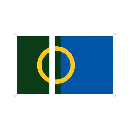 Flag of Calne UK - STICKER Vinyl Kiss-Cut Decal - The Sticker Space