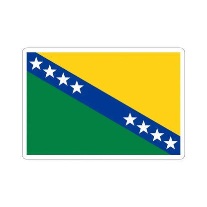 Flag of Caluma (Ecuador) STICKER Vinyl Kiss-Cut Decal 3 Inch White - The Sticker Space