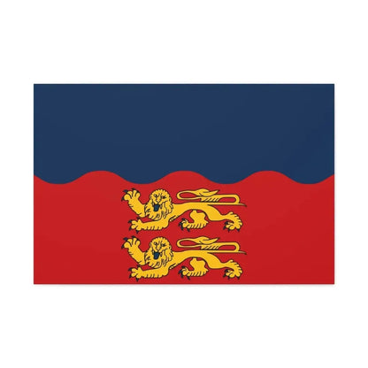 Flag of Calvados France 2 - Canvas Wall Art 36" x 24" 1.25" - The Sticker Space