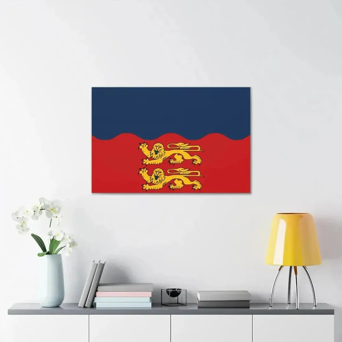 Flag of Calvados France 2 - Canvas Wall Art - The Sticker Space