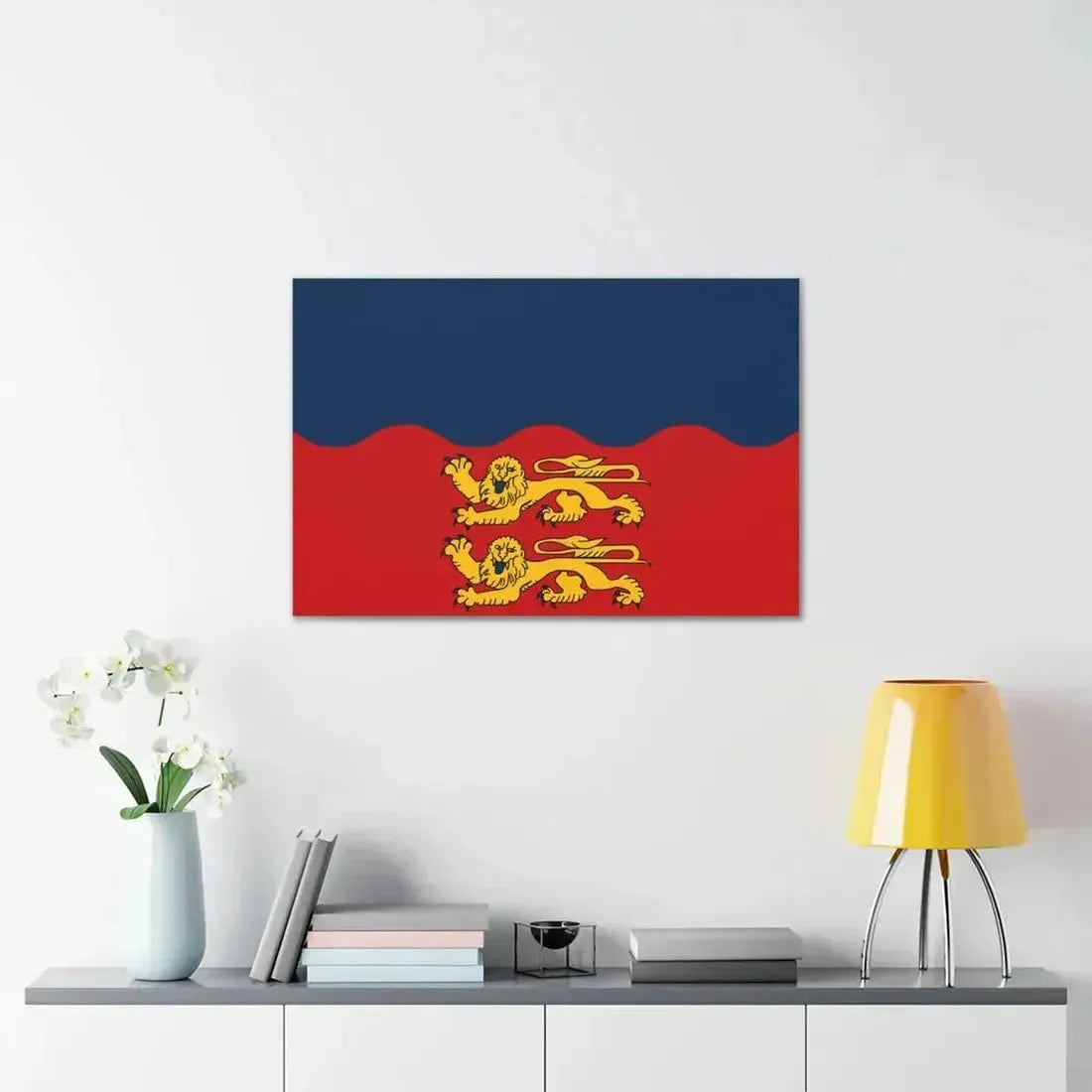 Flag of Calvados France 2 - Canvas Wall Art - The Sticker Space