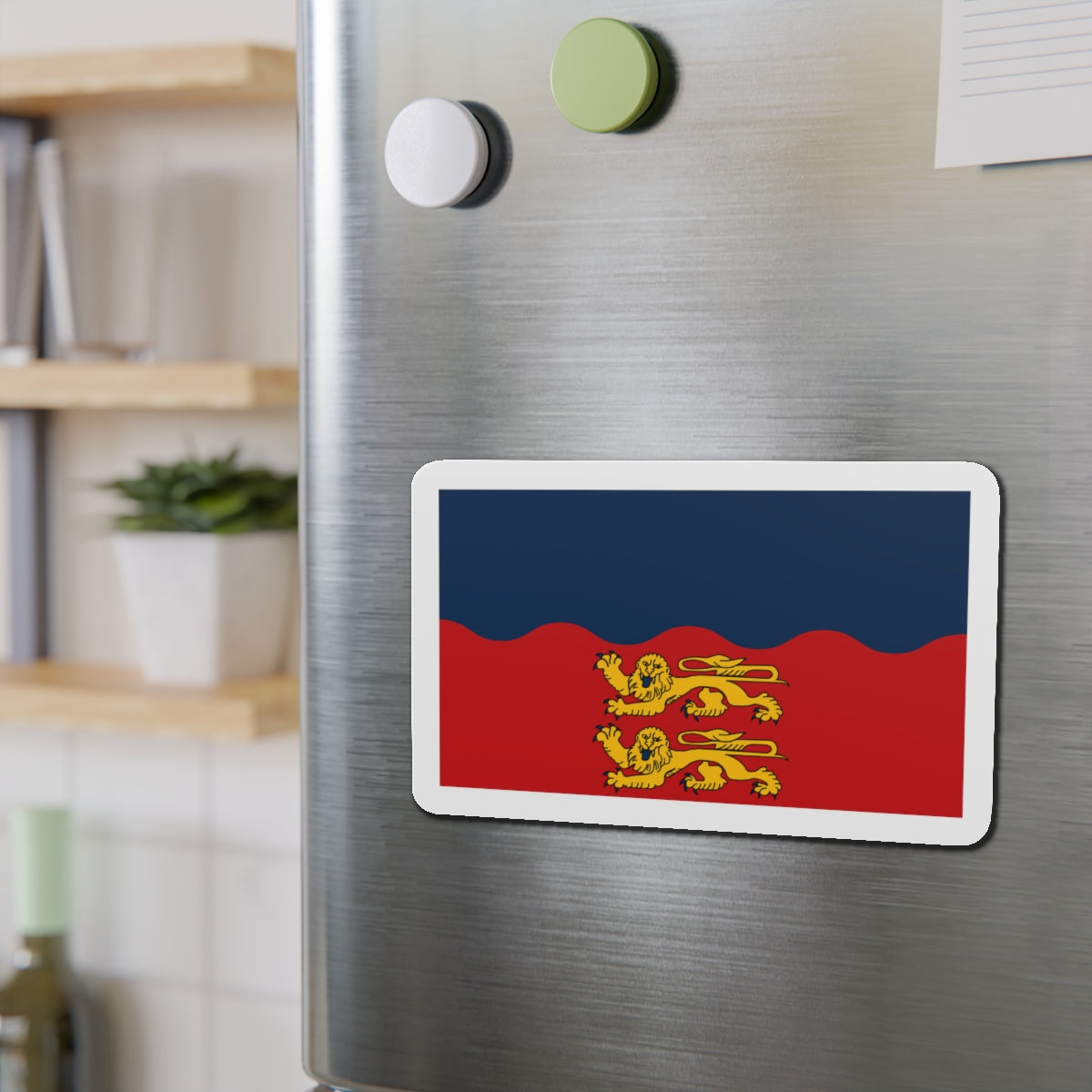 Flag of Calvados France 2 - Die-Cut Magnet-The Sticker Space