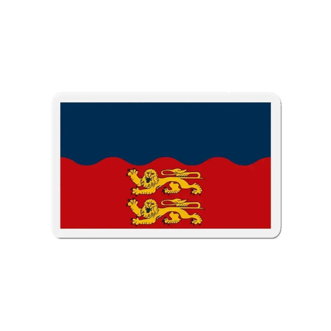 Flag of Calvados France 2 - Refrigerator Magnet - The Sticker Space