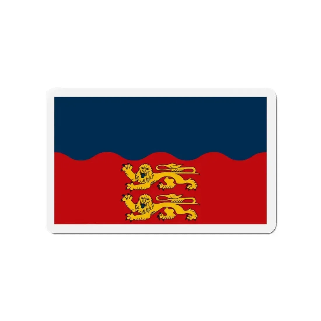 Flag of Calvados France 2 - Refrigerator Magnet - The Sticker Space