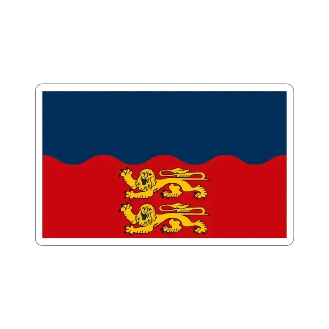 Flag of Calvados France 2 STICKER Vinyl Die-Cut Decal 2 Inch - The Sticker Space