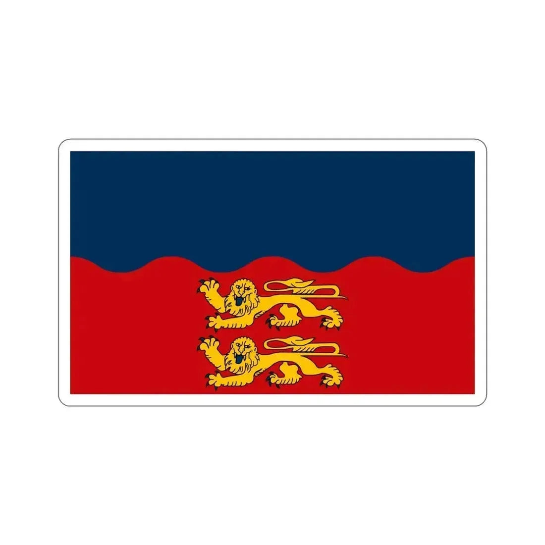 Flag of Calvados France 2 STICKER Vinyl Die-Cut Decal 5 Inch - The Sticker Space