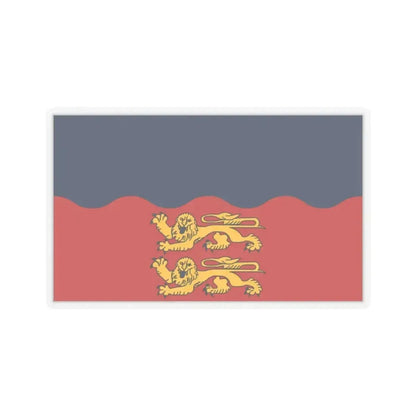 Flag of Calvados France 2 - STICKER Vinyl Kiss-Cut Decal 2 Inch Transparent - The Sticker Space