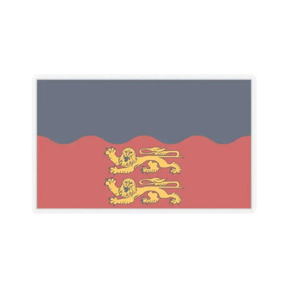 Flag of Calvados France 2 - STICKER Vinyl Kiss-Cut Decal 4 Inch Transparent - The Sticker Space