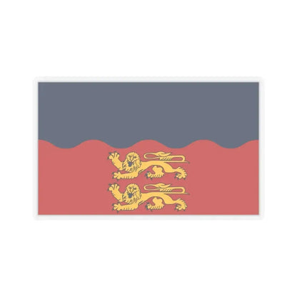 Flag of Calvados France 2 - STICKER Vinyl Kiss-Cut Decal 6 Inch Transparent - The Sticker Space