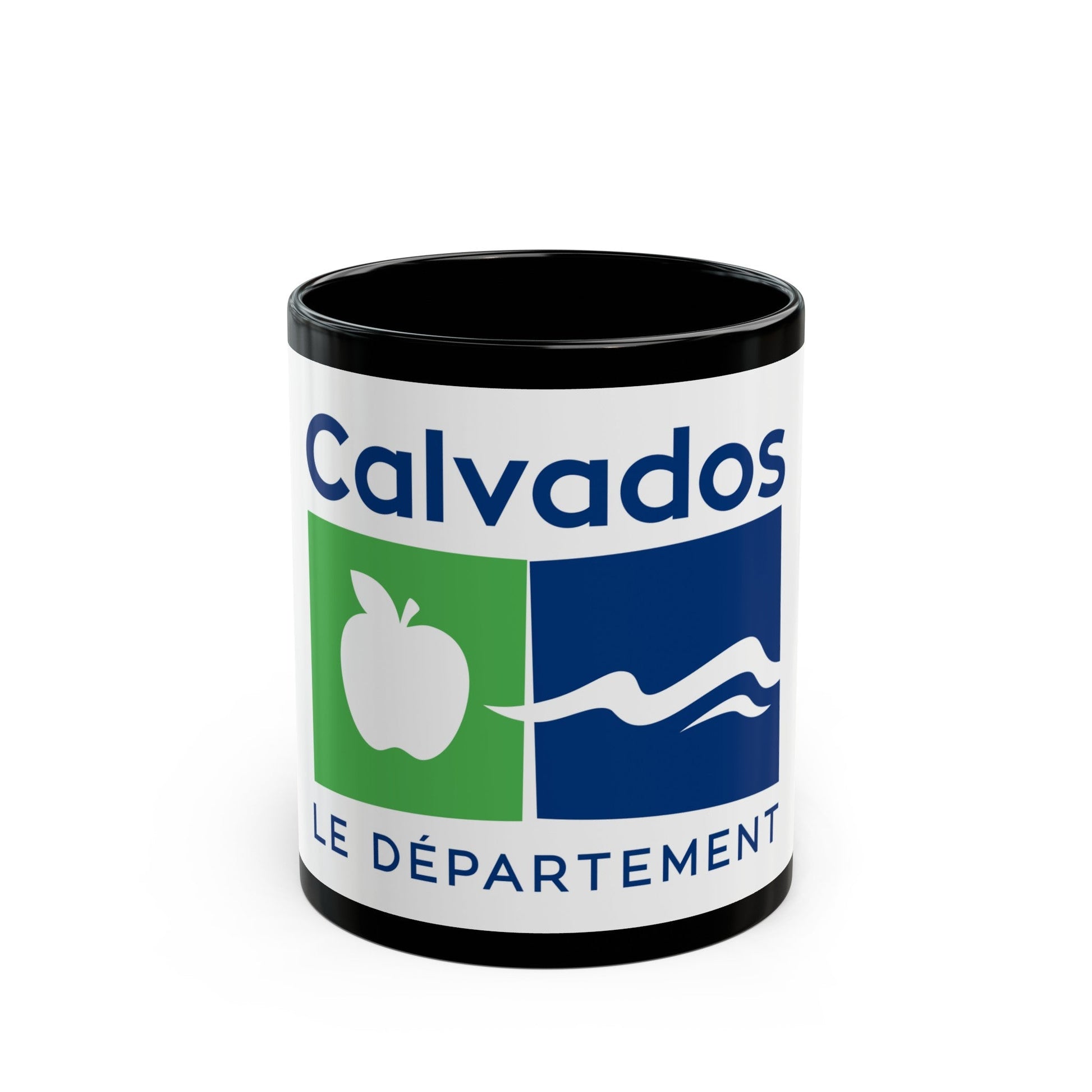 Flag of Calvados France - Black Coffee Mug-11oz-The Sticker Space