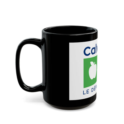 Flag of Calvados France - Black Coffee Mug-The Sticker Space