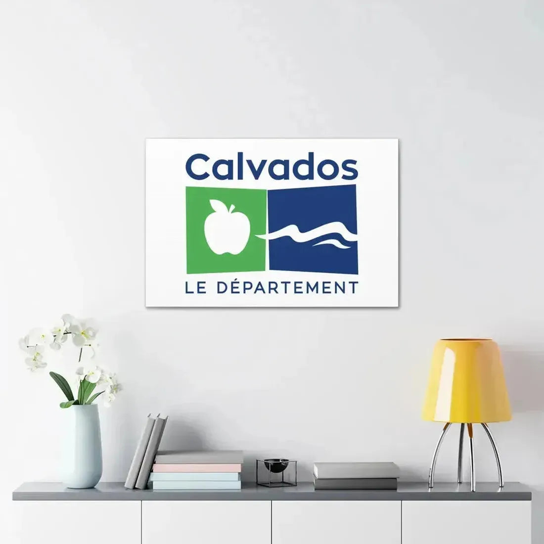 Flag of Calvados France - Canvas Wall Art - The Sticker Space