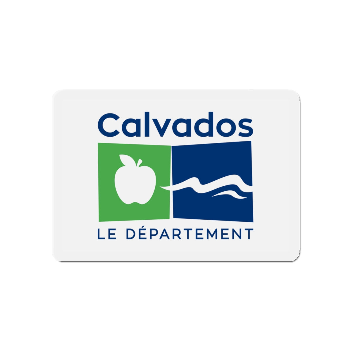 Flag of Calvados France - Die-Cut Magnet-4" x 4"-The Sticker Space