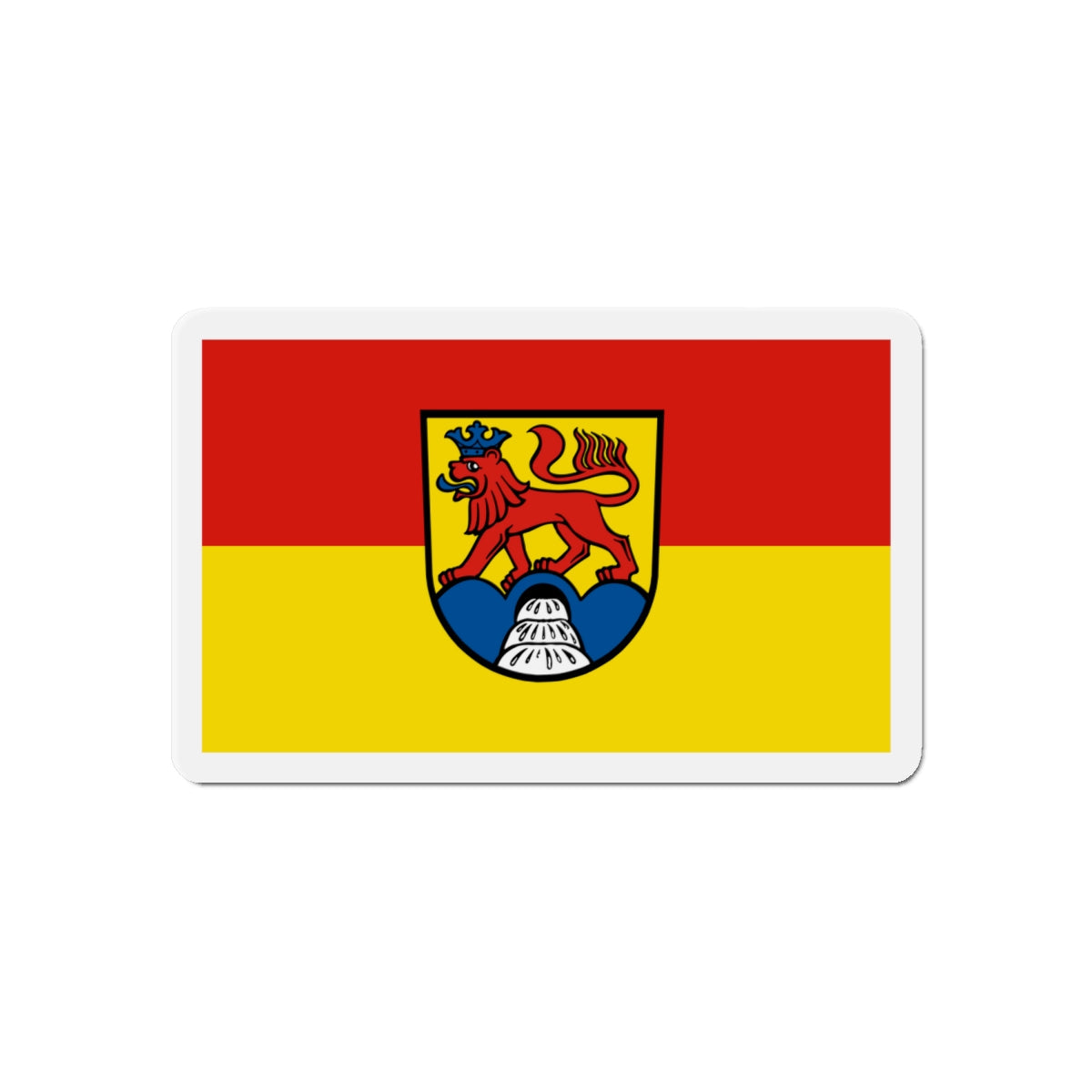 Flag of Calw Germany - Die-Cut Magnet-6 × 6"-The Sticker Space