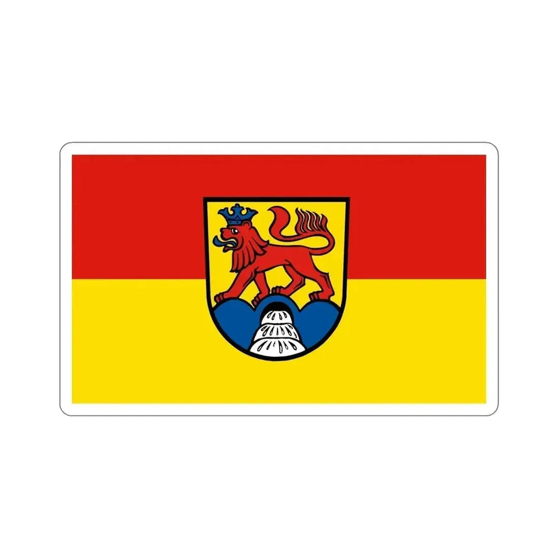 Flag of Calw Germany STICKER Vinyl Die-Cut Decal 6 Inch - The Sticker Space