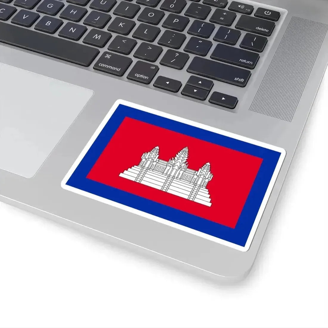 Flag of Cambodia 1863-1948 3-2 (Cambodia) STICKER Vinyl Kiss-Cut Decal - The Sticker Space