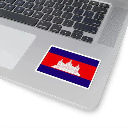 Flag of Cambodia 1948-1970 (Cambodia) STICKER Vinyl Kiss-Cut Decal - The Sticker Space