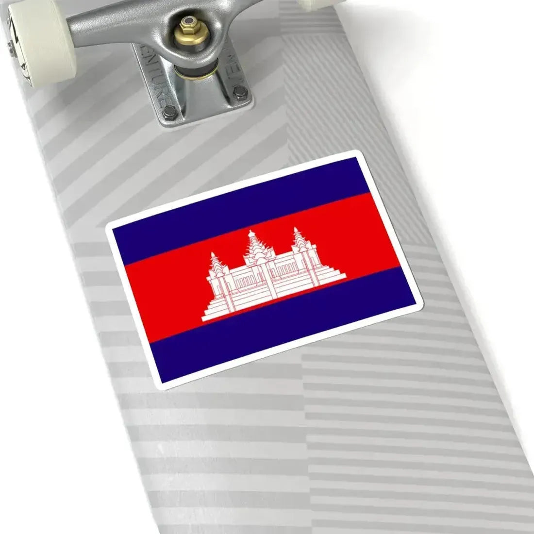 Flag of Cambodia 1948-1970 (Cambodia) STICKER Vinyl Kiss-Cut Decal - The Sticker Space