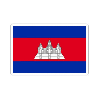 Flag of Cambodia STICKER Vinyl Die-Cut Decal - The Sticker Space