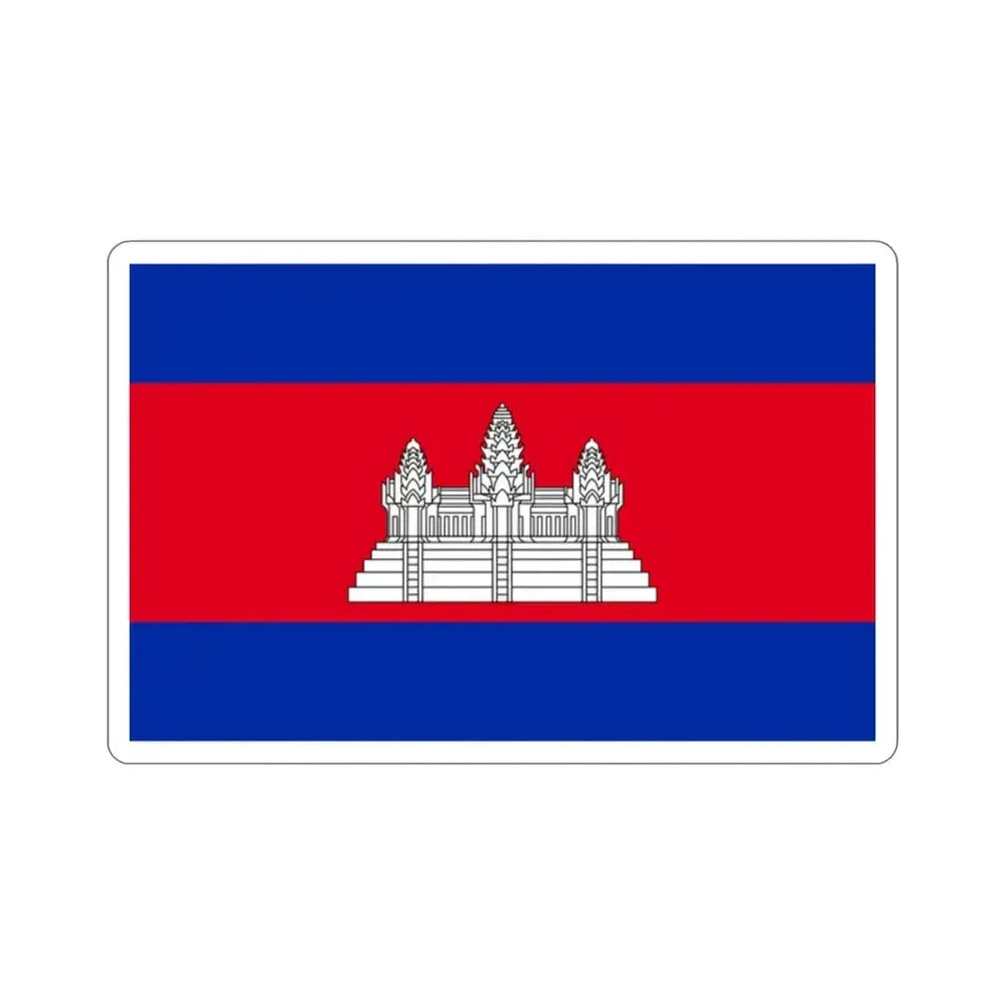 Flag of Cambodia STICKER Vinyl Die-Cut Decal - The Sticker Space