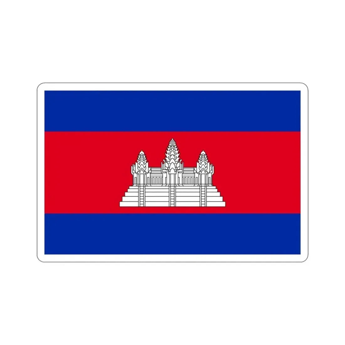 Flag of Cambodia STICKER Vinyl Die-Cut Decal - The Sticker Space