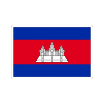 Flag of Cambodia STICKER Vinyl Die-Cut Decal - The Sticker Space