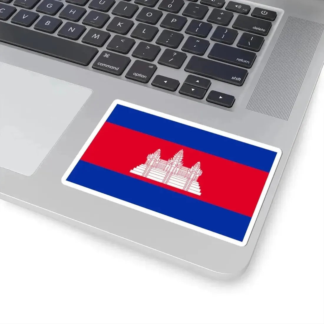 Flag of Cambodia type 2 (Cambodia) STICKER Vinyl Kiss-Cut Decal - The Sticker Space