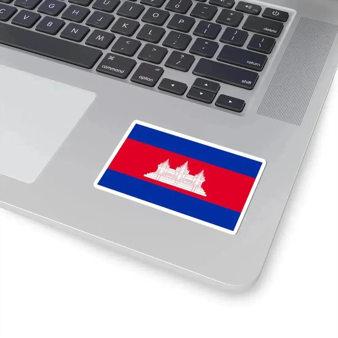 Flag of Cambodia type 4 (Cambodia) STICKER Vinyl Kiss-Cut Decal - The Sticker Space