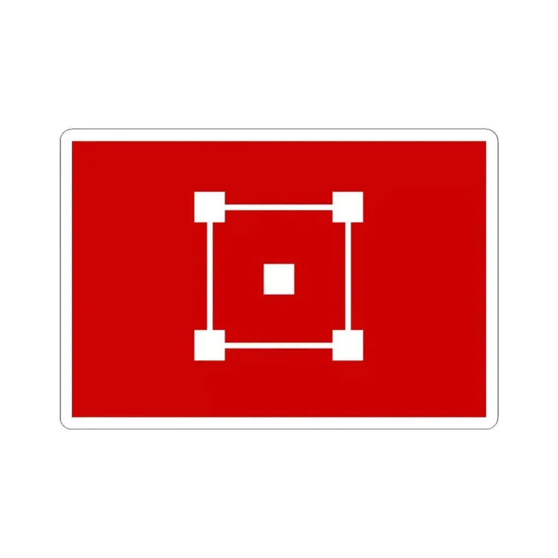 Flag of Cambodia under Japanese occupation (Cambodia) STICKER Vinyl Kiss-Cut Decal 4 Inch White - The Sticker Space