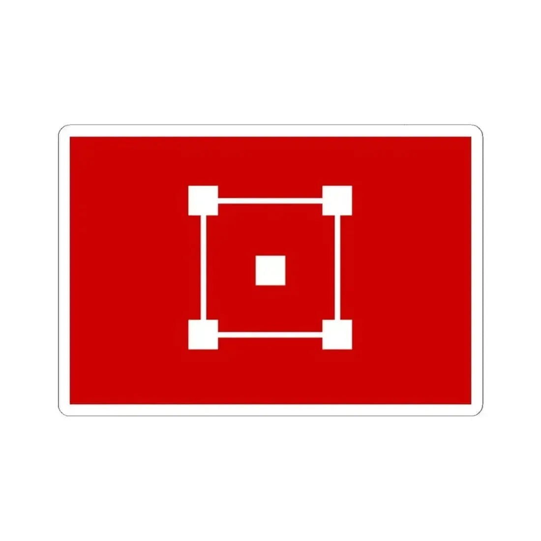 Flag of Cambodia under Japanese occupation (Cambodia) STICKER Vinyl Kiss-Cut Decal 6 Inch White - The Sticker Space