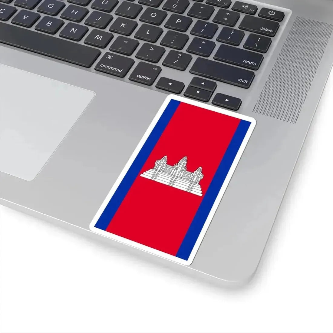 Flag of Cambodia vertical (Cambodia) STICKER Vinyl Kiss-Cut Decal - The Sticker Space
