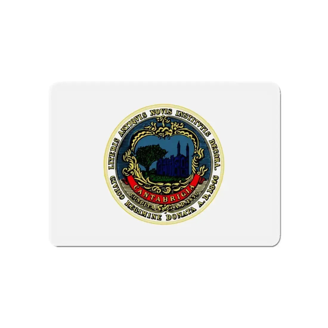 Flag of Cambridge Massachusetts - Refrigerator Magnet 4 Inch - The Sticker Space