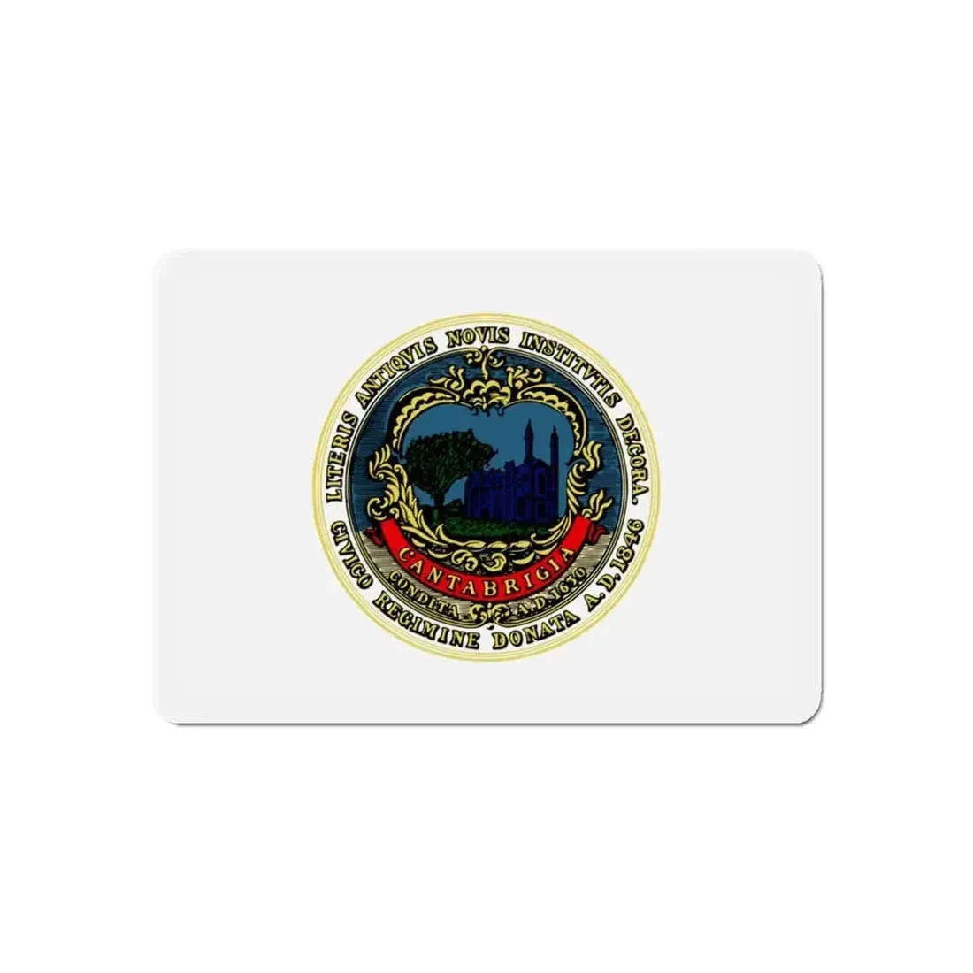 Flag of Cambridge Massachusetts - Refrigerator Magnet - The Sticker Space